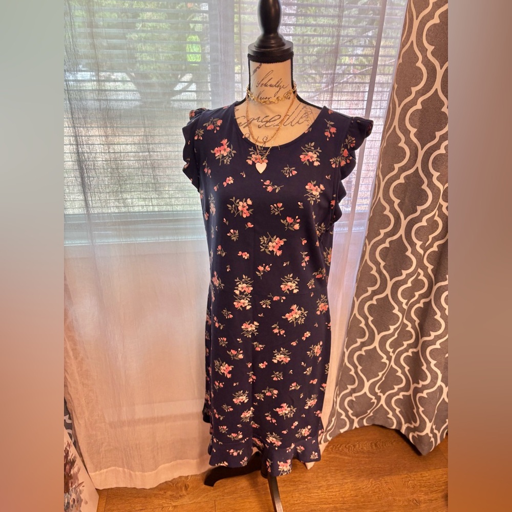 Old Navy Dark Blue Floral Apparel